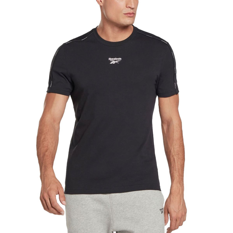 REEBOK Workout Ready Piping Tee Black