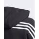 ADIDAS 3-Stripes Doubleknit Full-Zip Hoodie Black