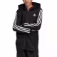 ADIDAS 3-Stripes Full-Zip Hoodie Black