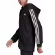 ADIDAS 3-Stripes Full-Zip Hoodie Black