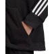 ADIDAS 3-Stripes Full-Zip Hoodie Black
