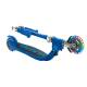 Детска сгъваема тротинетка с две светещи колела Globber Flow Foldable Junior Lights - синя