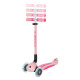 Детска сгъваема тротинетка с родителски контрол Globber Go Up Deluxe Flash Lights, розова