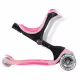 Детска сгъваема тротинетка с родителски контрол Globber Go Up Deluxe Flash Lights, розова