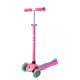 Детска тротинетка с 3 светещи колела GLOBBER PRIMO PLUS LIGHTS, розова