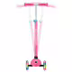 Детска тротинетка с 3 светещи колела GLOBBER PRIMO PLUS LIGHTS, розова