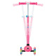 Детска тротинетка с 3 светещи колела GLOBBER PRIMO PLUS LIGHTS, розова