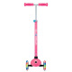 Детска тротинетка с 3 светещи колела GLOBBER PRIMO PLUS LIGHTS, розова