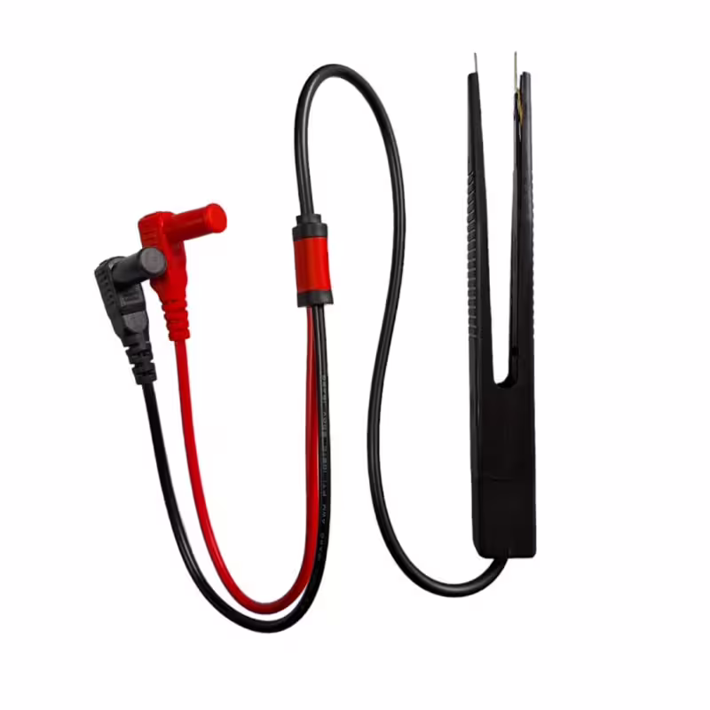 Пипала за мултицет, за SMD елементи, черно,червено, пинсета, 16A, 600V, 0,5m