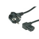 Захранващ кабел за захранване, компютър, ъглов, 220VAC, 10A, 2m