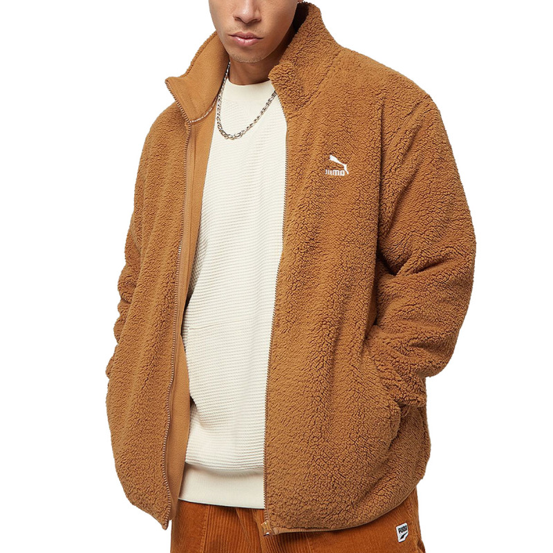 PUMA Classics Sherpa Jacket Brown