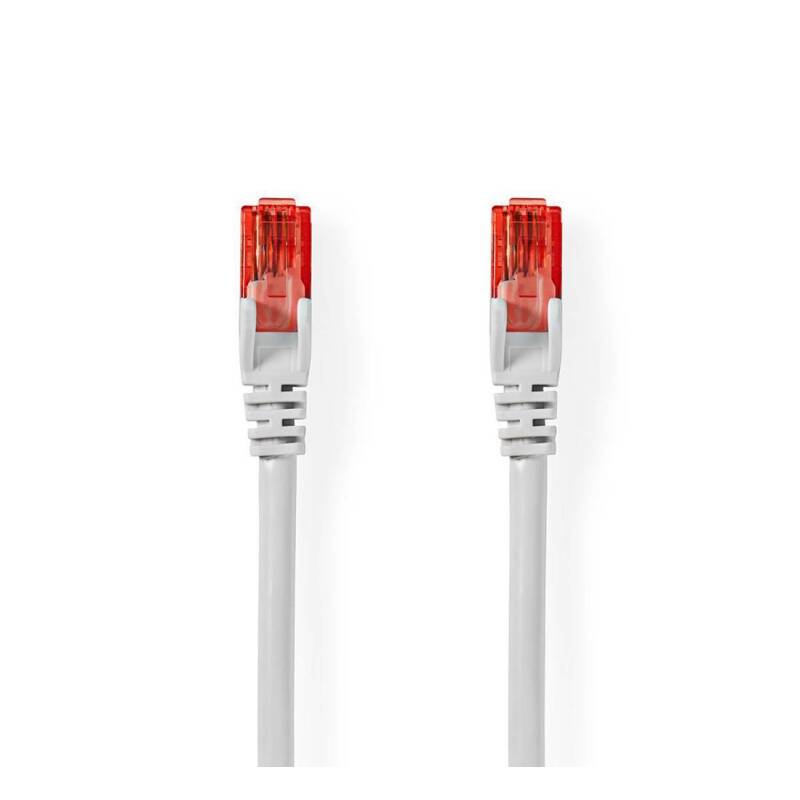 Кабел мрежов Nedis, кръгъл, UTP, LAN, PATCH, RJ45 8pin(м), CAT6, 10m