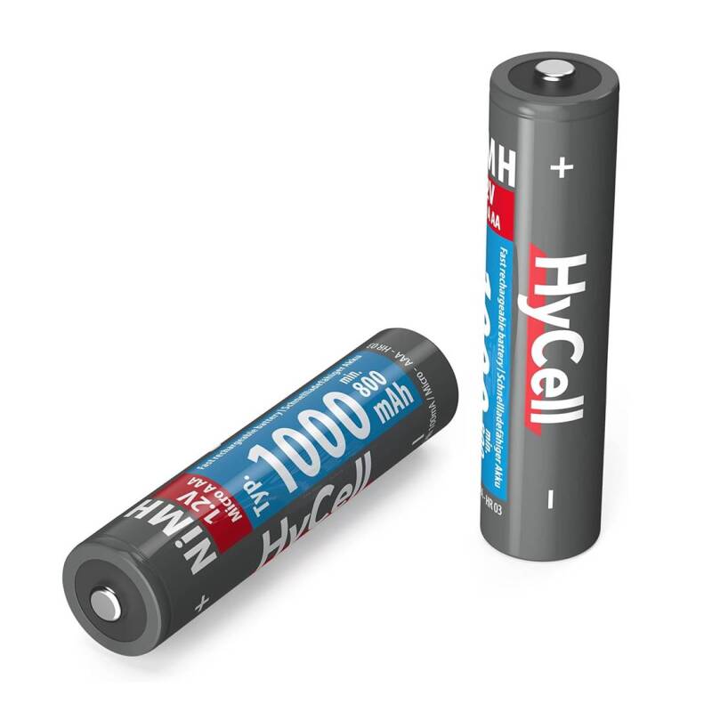 Акумулаторна батерия HyCell, презареждаема, 1,2VDC, 800mAh, AAA, R03, Ni-MH