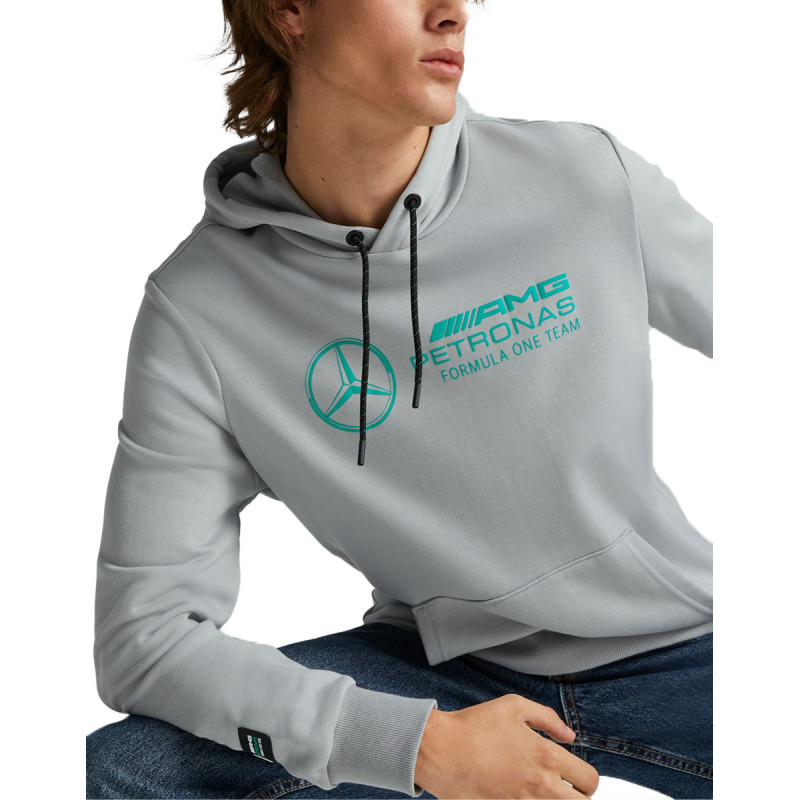PUMA x Mercedes-AMG Petronas F1 Logo Motorsport Hoodie Grey