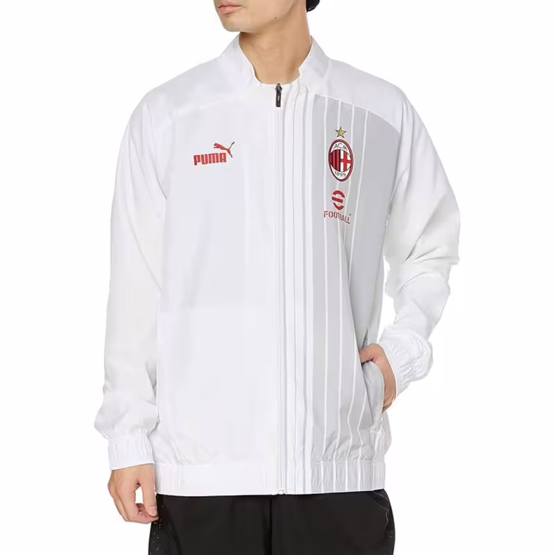 PUMA x AC Milan Prematch Jacket White