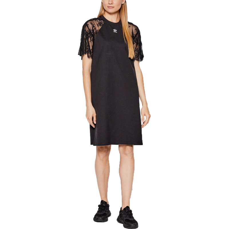 ADIDAS Adicolor Classics Lace Tee Dress Black