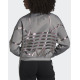 ADIDAS Large Logo Track Jacket Charcoal Solid Grey/True Pink