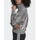 ADIDAS Large Logo Track Jacket Charcoal Solid Grey/True Pink