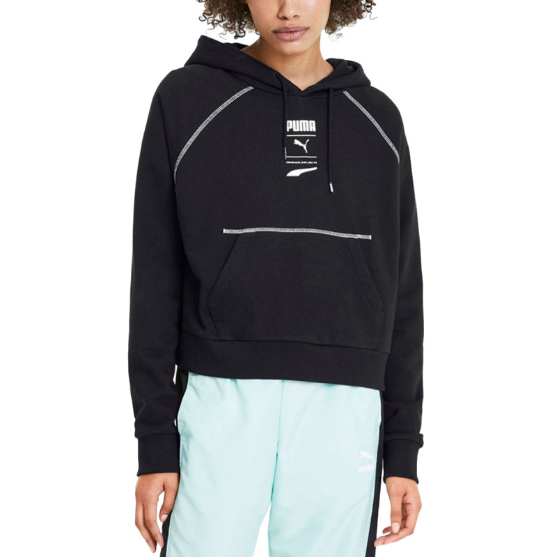 PUMA Recheck Pack Graphic Hoodie Black