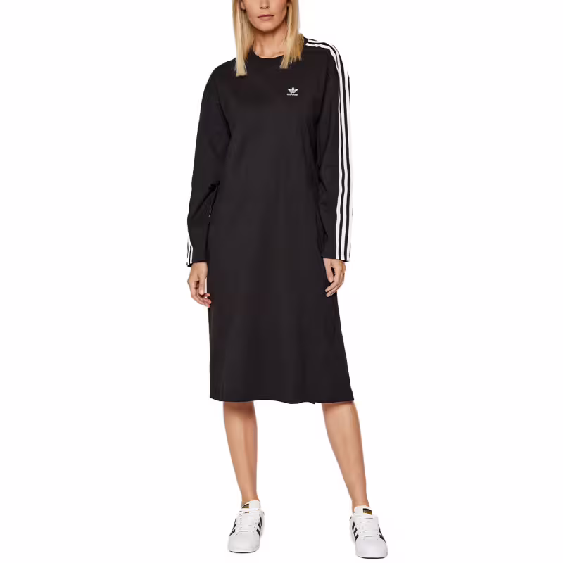 ADIDAS Originals Adicolor Long Sleeve Dress Black