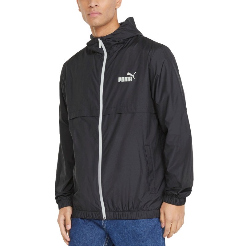 PUMA Ess Solid Windbreaker Jacket Black