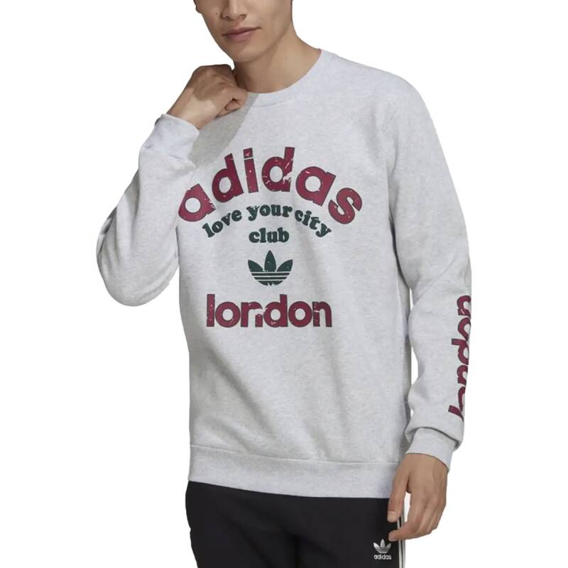 ADIDAS Originals London Logo Sweatshirt Grey