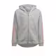 ADIDAS Sportswear 3-Stripes Full-Zip Hoodie Grey