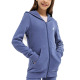 ADIDAS Sportswear Linear Logo Full-Zip Hoodie Purple
