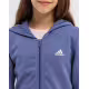 ADIDAS Sportswear Linear Logo Full-Zip Hoodie Purple