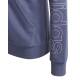 ADIDAS Sportswear Linear Logo Full-Zip Hoodie Purple