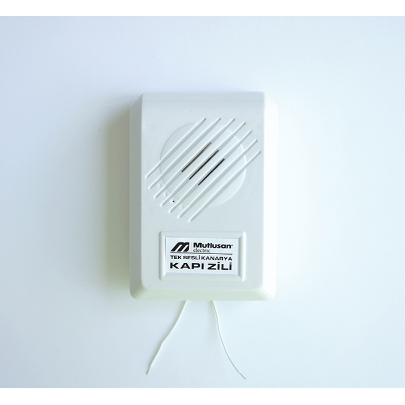 Звънец канарче, електрически, бял, 8V, 12V