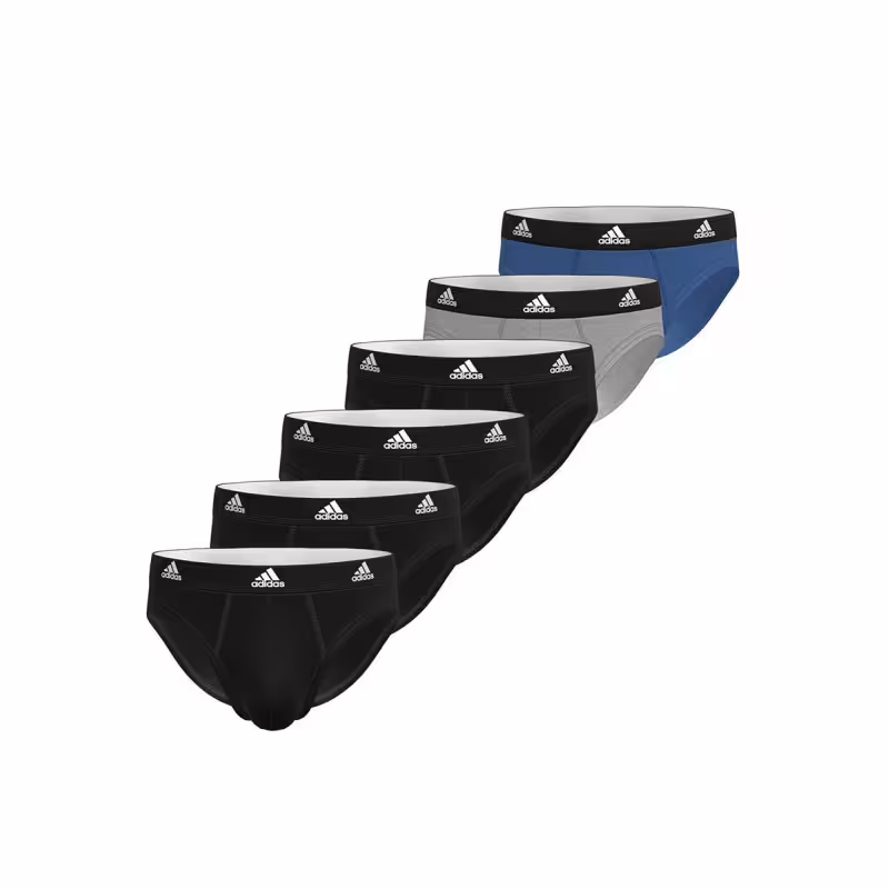 ADIDAS 6-Pack Active Flex Cotton Brief Black/Multi