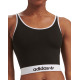 ADIDAS Originals Ribbed Modern Flex Brami Underwear Black