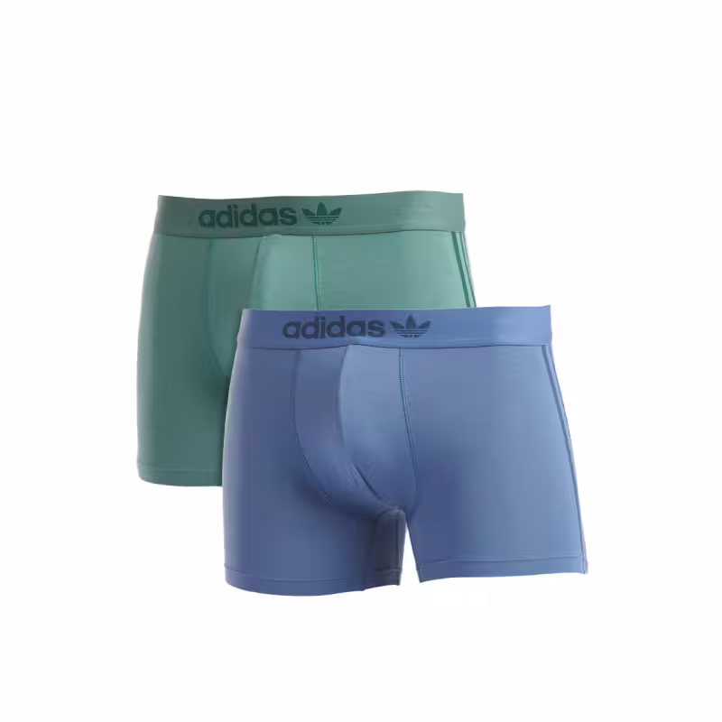 ADIDAS 2-Packs Comfort Flex Eco Soft 3-Stripes Boxer Blue/Green
