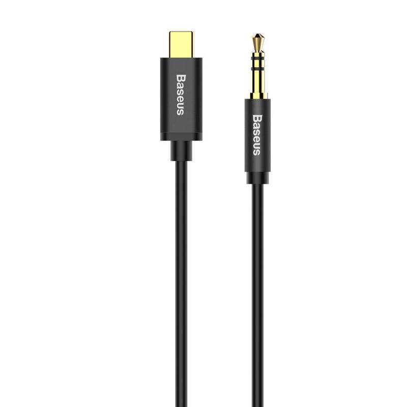 Аудио кабел Baseus M01, 3.5mm към Type-C, 1.2м, Черен - 40403