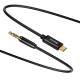Аудио кабел Baseus M01, 3.5mm към Type-C, 1.2м, Черен - 40403