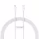 Кабел за данни Baseus Superior 2, Type-C - Type-C, 30W, PD, 2.0m, Бял - 40423