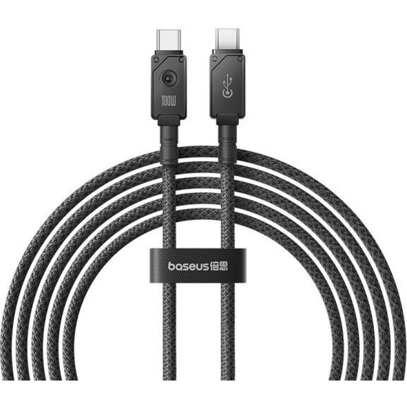 Кабел за данни Baseus Unbreakable, Type-C - Type-C, 100W, PD, 1.0m, Черен - 40424