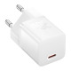 Мрежово зарядно устройство Baseus GaN5S Fast Charger 1C, 30W, 1 x Type-C F, Бял - 40409