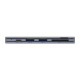 USB хъб Baseus Harmonica, 5 Порта, Type-C към 2xUSB 3.0, PD, TF, Micro SD, Сив - 12078