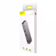 USB хъб Baseus Harmonica, 5 Порта, Type-C към 2xUSB 3.0, PD, TF, Micro SD, Сив - 12078