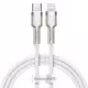 Кабел за данни Baseus Cafule, Type-C - Lightning, 20W, 1.0m, Бял - 40476