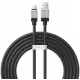 Кабел за данни Baseus CoolPlay, Type-C, 100W, 2.0m, Черен - 40447
