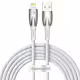 Кабел за данни Baseus Glimmer, Lightning, 1.0m, Бял - 40460