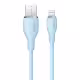Кабел за данни Baseus Pudding, Lightning, 2.0m, Син - 40431