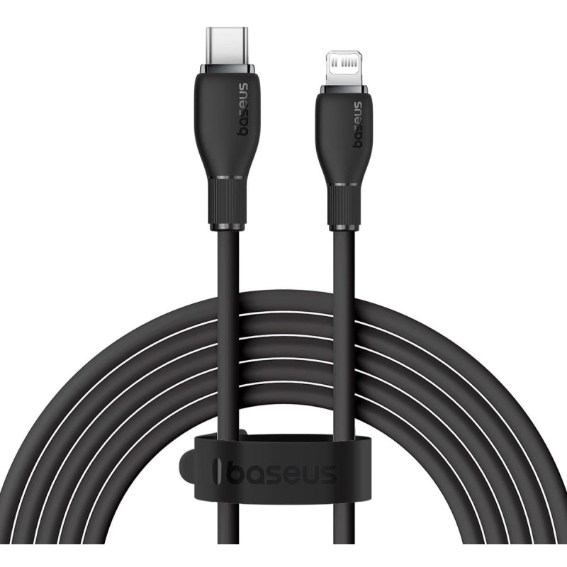 Кабел за данни Baseus Pudding, Type-C - Lightning, 20W, 2.0m, Черен - 40435