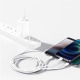 Кабел за зареждане Baseus Superior, 3 в 1, Micro USB, Lightning, Type-C, 1.0m, Бял - 40438