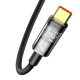 Кабел за данни Baseus Explorer, Type-C, 100W, 1.0m, Черен - 40488