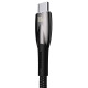 Кабел за данни Baseus Glimmer, Type-C, 100W, 1.0m, Черен - 40480