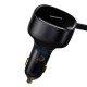 Зарядно устройство за кола Baseus Enjoyment Pro, 33W, 2xType-C Кабел, Черен - 40500